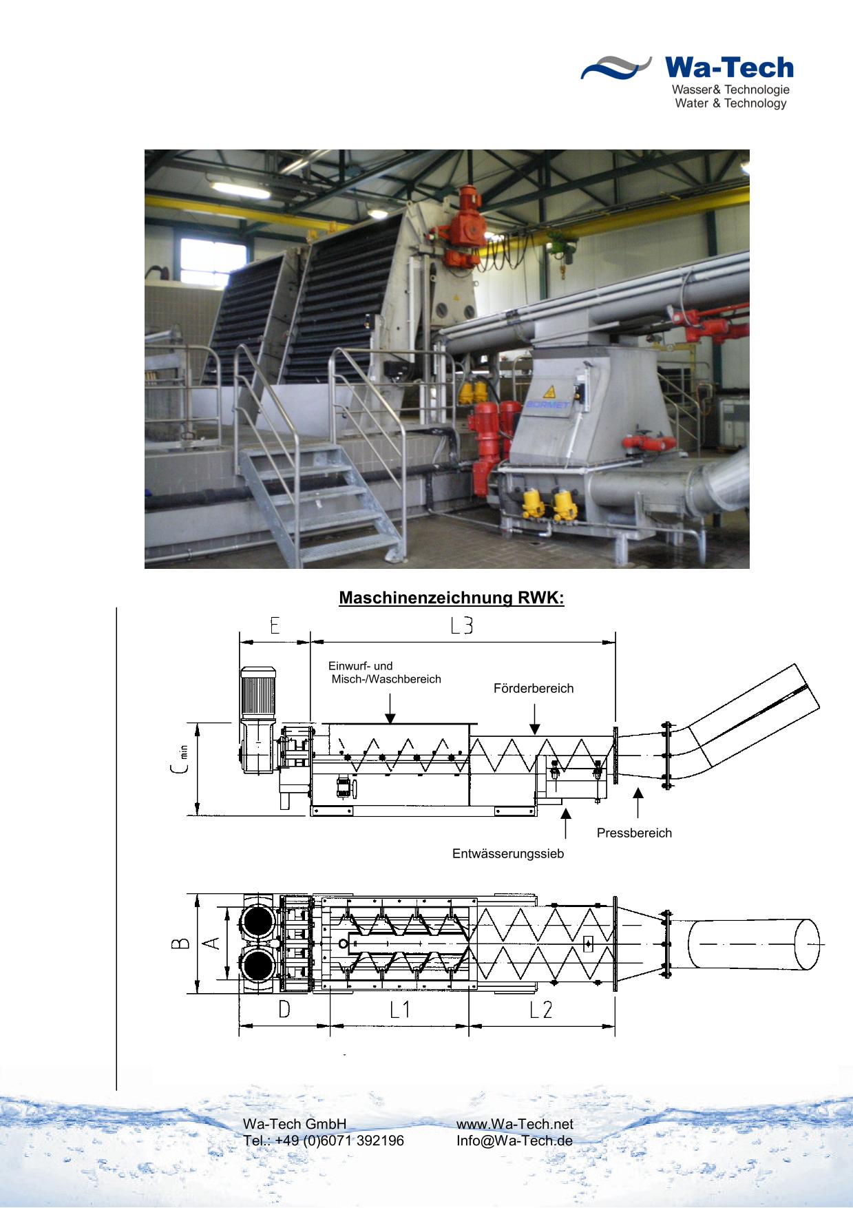 RWK Zweiwellen-Rechengutwaschpresse